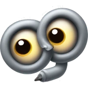 Spinning eyes smoke out of ears sticker
