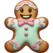Pastel gingerbread man sticker