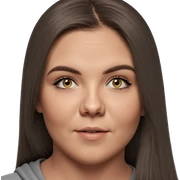realistic portrait of girl sticker