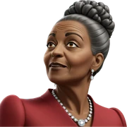 elegant old woman in jewelry sticker
