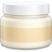 Skincare cream jar sticker
