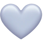 pastel dusty blue heart sticker