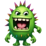 Green monster  sticker