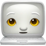 White laptop sticker
