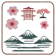 Passport stamp Japan sticker