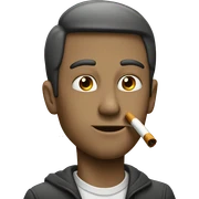 Guy Smoking cigaretts sticker