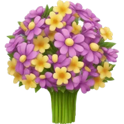 Flower bouquet sticker