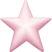 pale pink star sparkle sticker