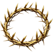 Jesus crown sticker