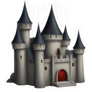 Vampire castle sticker
