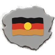 Aboriginal flag sticker