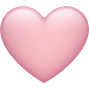 light pink heart sticker