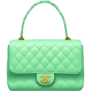 Mint green Chanel purse sticker