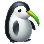 Pingüino verde  sticker