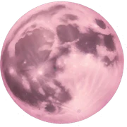 pastel pink moon sticker