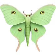 Luna moth sticker