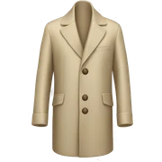 Silk coat in beige sticker