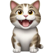 happy cat  sticker