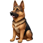 German Shepherd aggressiv  sticker