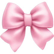 Baby pink bow sticker