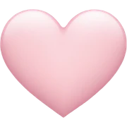 light pink heart sticker