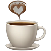 a coffee cup drinking coffee sticker