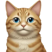 Cat with cat sticker