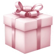 Light pink Christmas gifts under a white Christmas tree  sticker