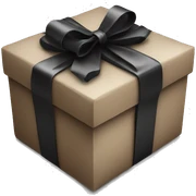 gift black sticker