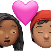heartwarming moment between friends sticker