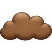 brown cloud sticker