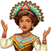 Folkloric Dancer sticker