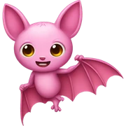 pink bat sticker