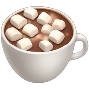 Hot chocolate with marshmallows Christmas themed  sticker