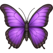 Purple butterfly sticker