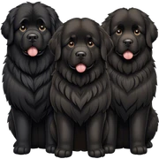 Newfoundland dogs sticker