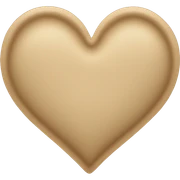 beige heart sticker