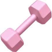 pale pink dumbells  sticker