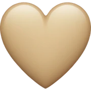 Beige Heart sticker