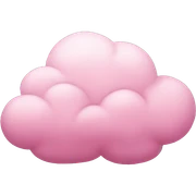 Pink cloud sticker
