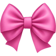 pink bow sticker