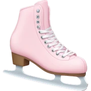 pastel pink ice skates sticker