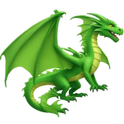 green dragon sticker