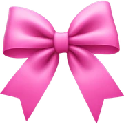Pink bow sticker