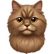 Brown Persian cat  sticker