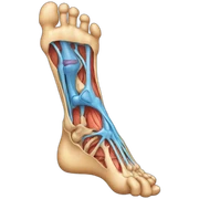 foot anatomy sticker