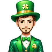 Sparkling Leprechaun sticker
