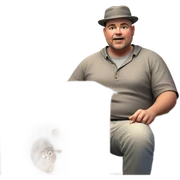 boy in hat indoors sticker