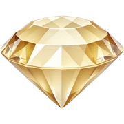 Cream diamond sticker