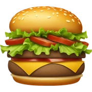 hamburger sticker